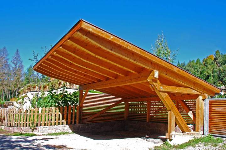 Carport en bois Houches
