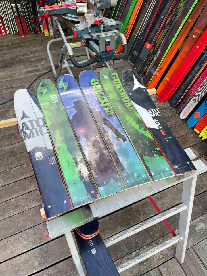 Mobilier en skis Les Houches