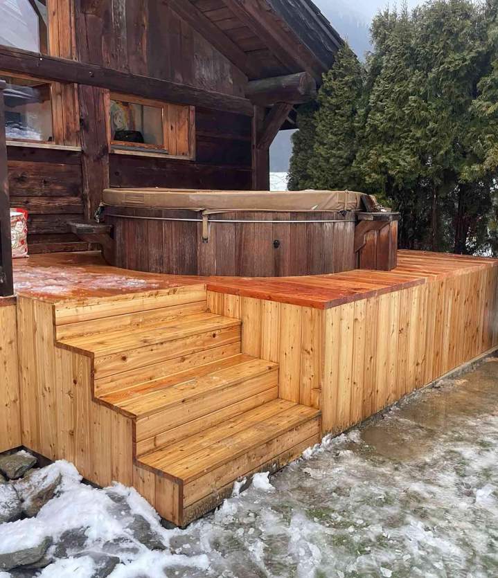 Habillage bois Les Houches