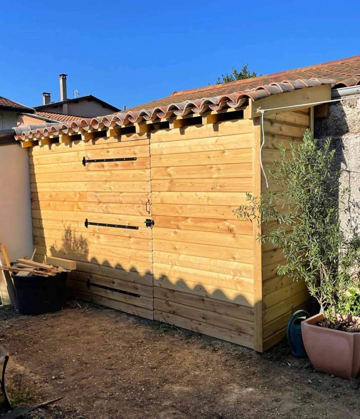 Installation d'un bardage bois Les Houches