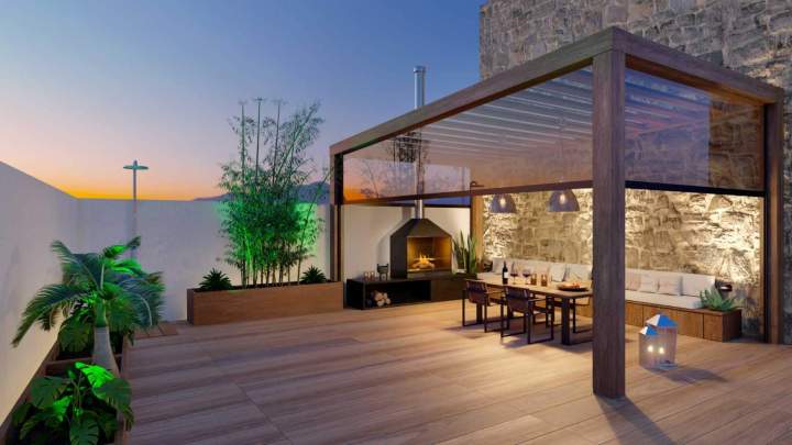  Éclairage de terrasse Les Houches
